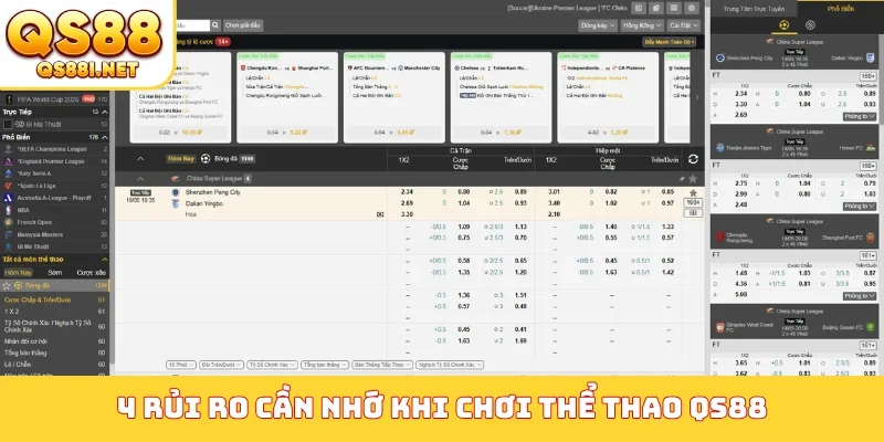 4 rủi ro cần nhớ khi chơi thể thao QS88