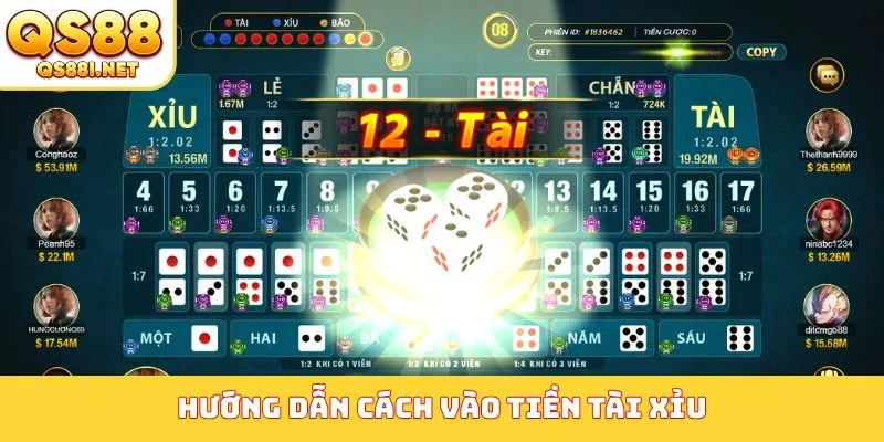 Hướng dẫn cách vào tiền tài xỉu
